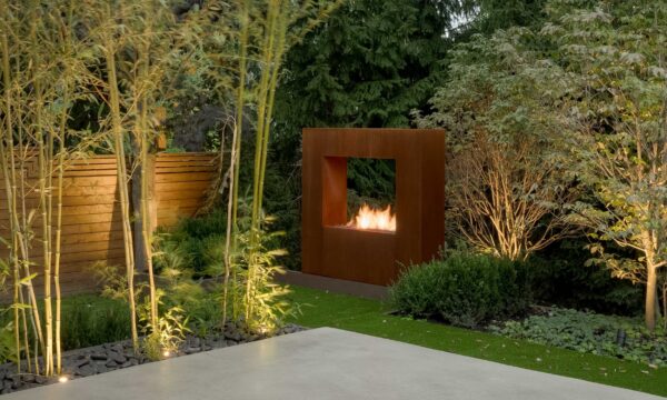 Kodo Corten Outdoor Fireplace