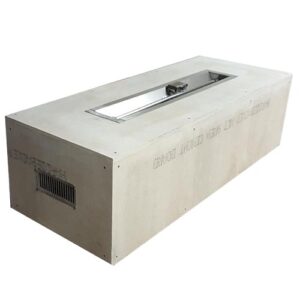 rectangle enclosure – trough burner insert 1