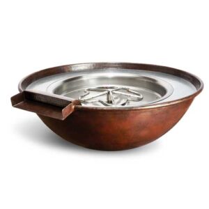HPC Fire Inspired - Copper Bowl Series Hammered Tempe Model - Bowl