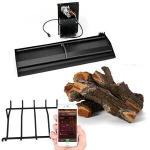 HPC Fire Inspired - Dual Burner, Grate and Log Set Kit - gas burner